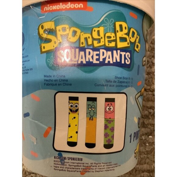 SpongeBob SquarePants Patrick 3 Pair Mens Crew Socks Shoe Size 6-12 NEW - Picture 3 of 5